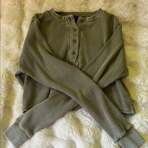 Forever 21 Green Crew Neck Sweater
